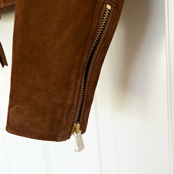 Sezane Zig Jacket, Suede Leather Moto Jacket - Picture 5 of 5